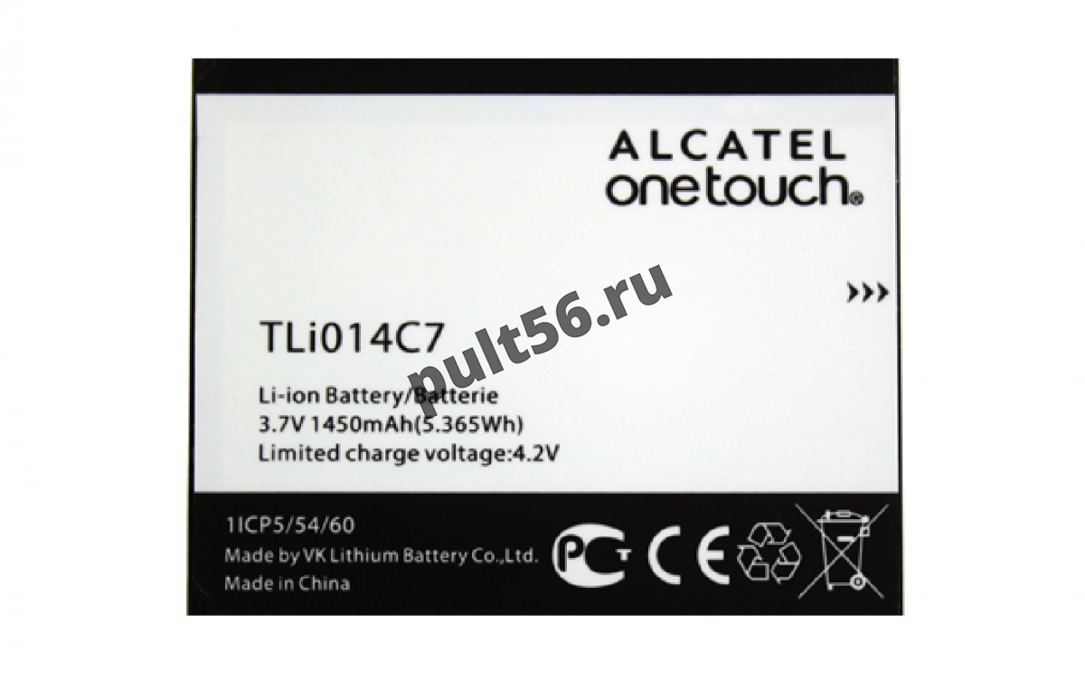 Аккумулятор для Alcatel TLi014C7 Аккумулятор для Alcatel TLi014C7
