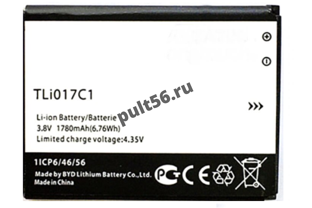 Аккумулятор для Alcatel TLp017C1 Аккумулятор для Alcatel TLp017C1